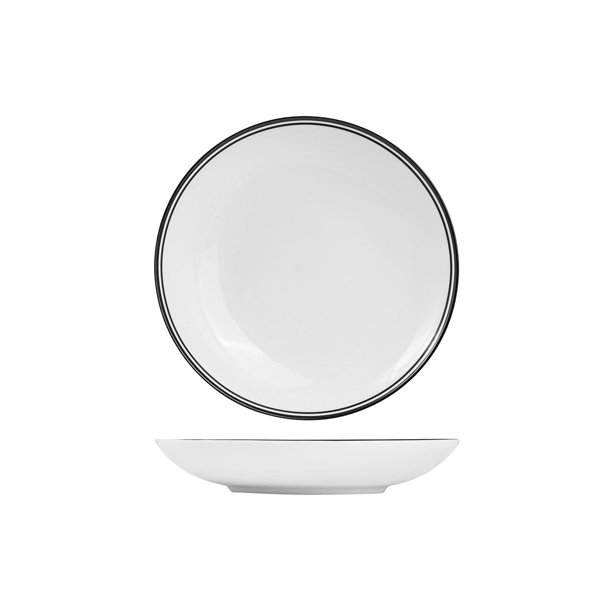 72.NDP23.BK RAK Porcelain Nano Cru Black Round Coupe Bowl 230mm / 800ml Globe Importers Adelaide Hospitality Supplies