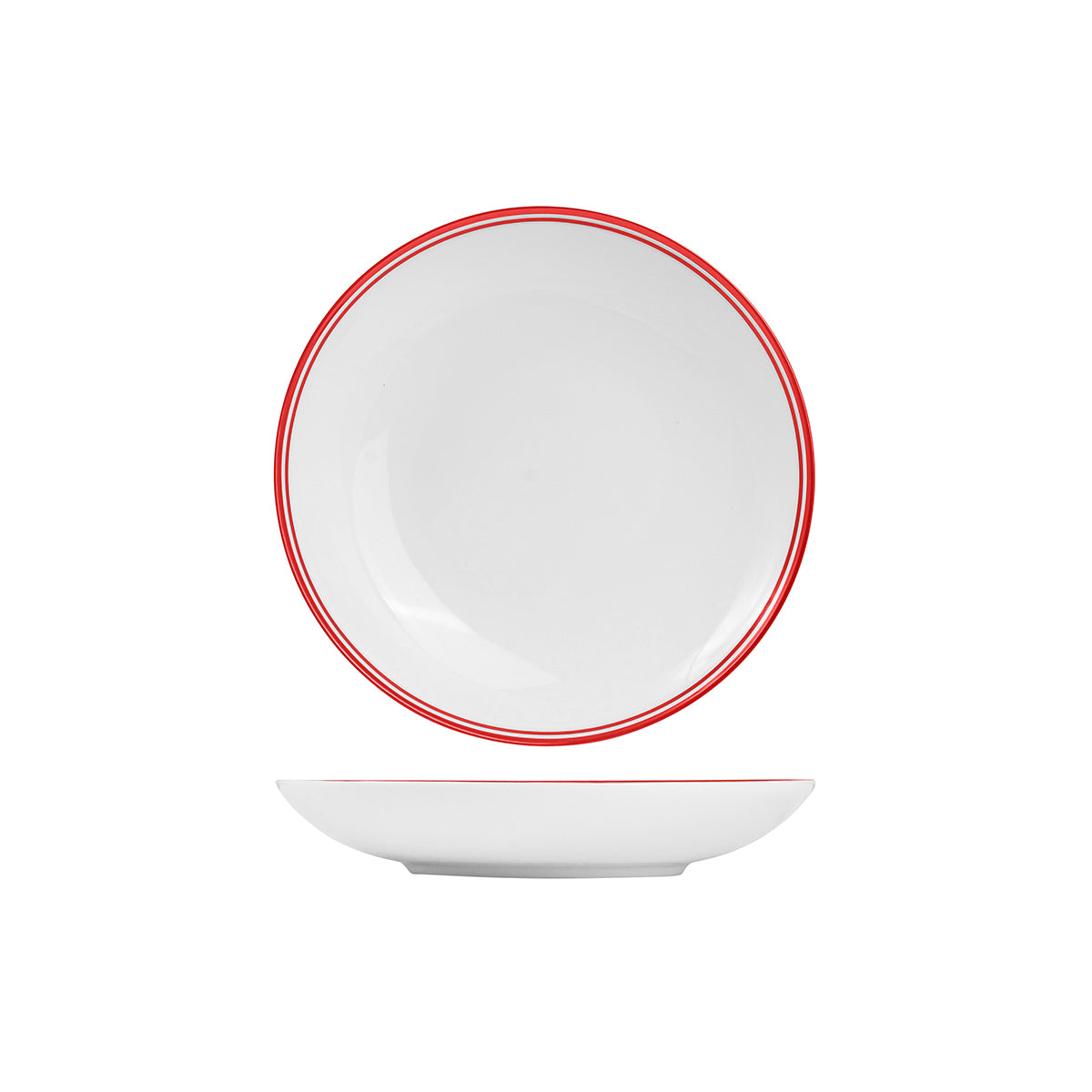 72.NDP23.R RAK Porcelain Nano Cru Red Round Coupe Bowl 230mm / 800ml Globe Importers Adelaide Hospitality Supplies