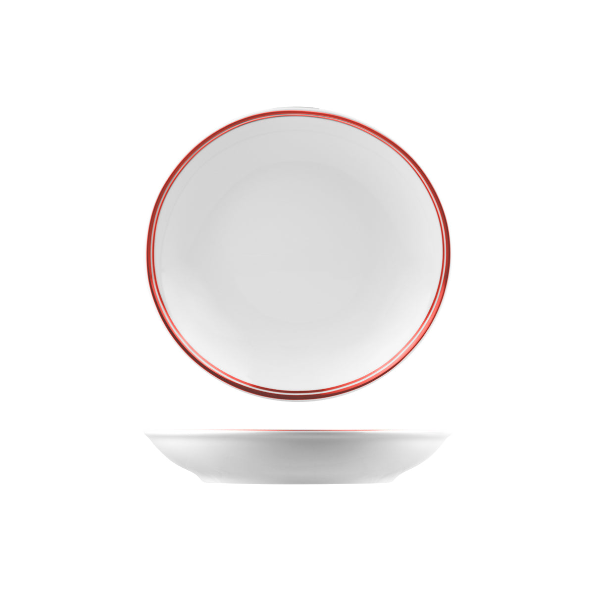 72.NDC26.R RAK Porcelain Nano Cru Red Round Coupe Bowl 260mm / 1280ml Globe Importers Adelaide Hospitality Supplies
