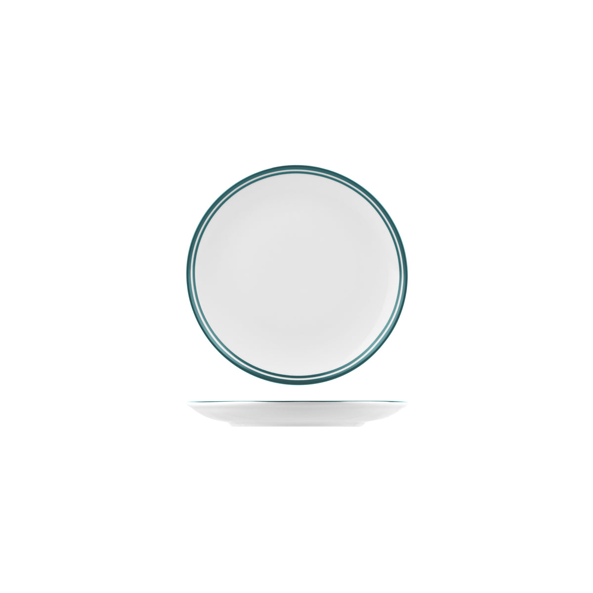 72.NPR18.GN RAK Porcelain Nano Cru Green Round Coupe Plate 180mm Globe Importers Adelaide Hospitality Supplies