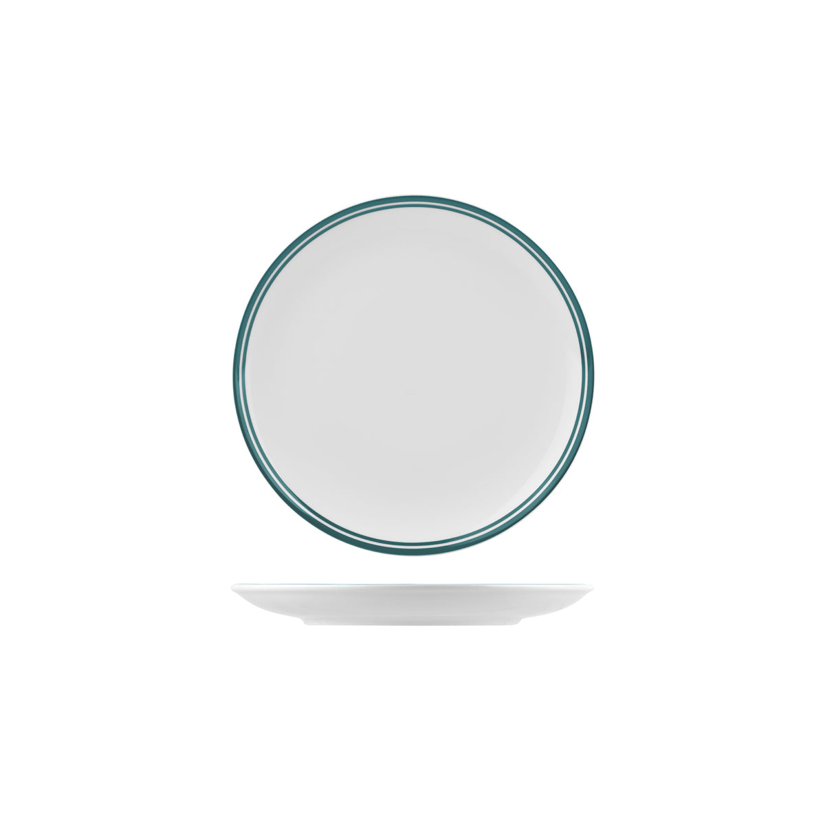 72.NPR21.GN RAK Porcelain Nano Cru Green Round Coupe Plate 210mm Globe Importers Adelaide Hospitality Supplies