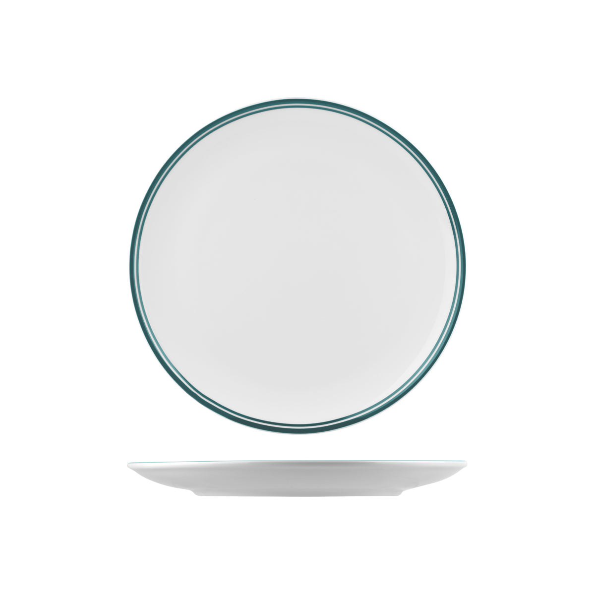 72.NPR27.GN RAK Porcelain Nano Cru Green Round Coupe Plate 270mm Globe Importers Adelaide Hospitality Supplies