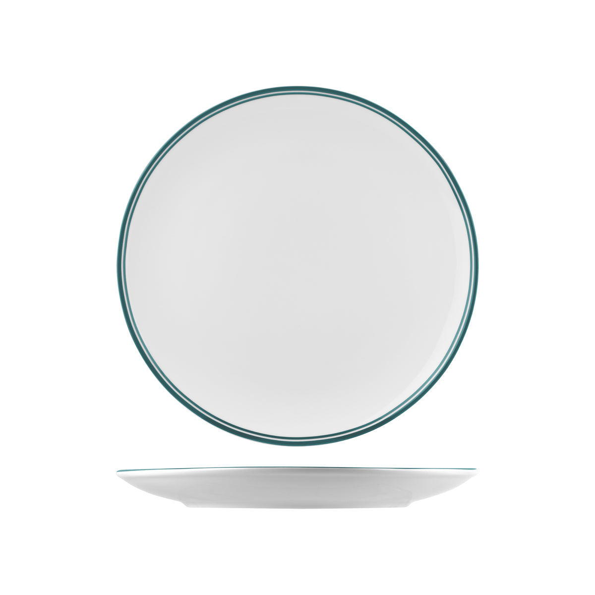 72.NPR29.GN RAK Porcelain Nano Cru Green Round Coupe Plate 290mm Globe Importers Adelaide Hospitality Supplies