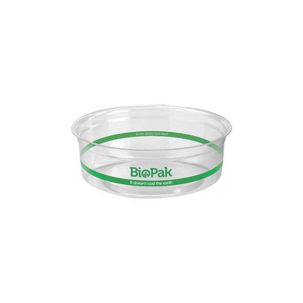 BP.P-240 BioPak Clear PLA BioBowl 121x35mm / 240ml Globe Importers Adelaide Hospitality Supplies