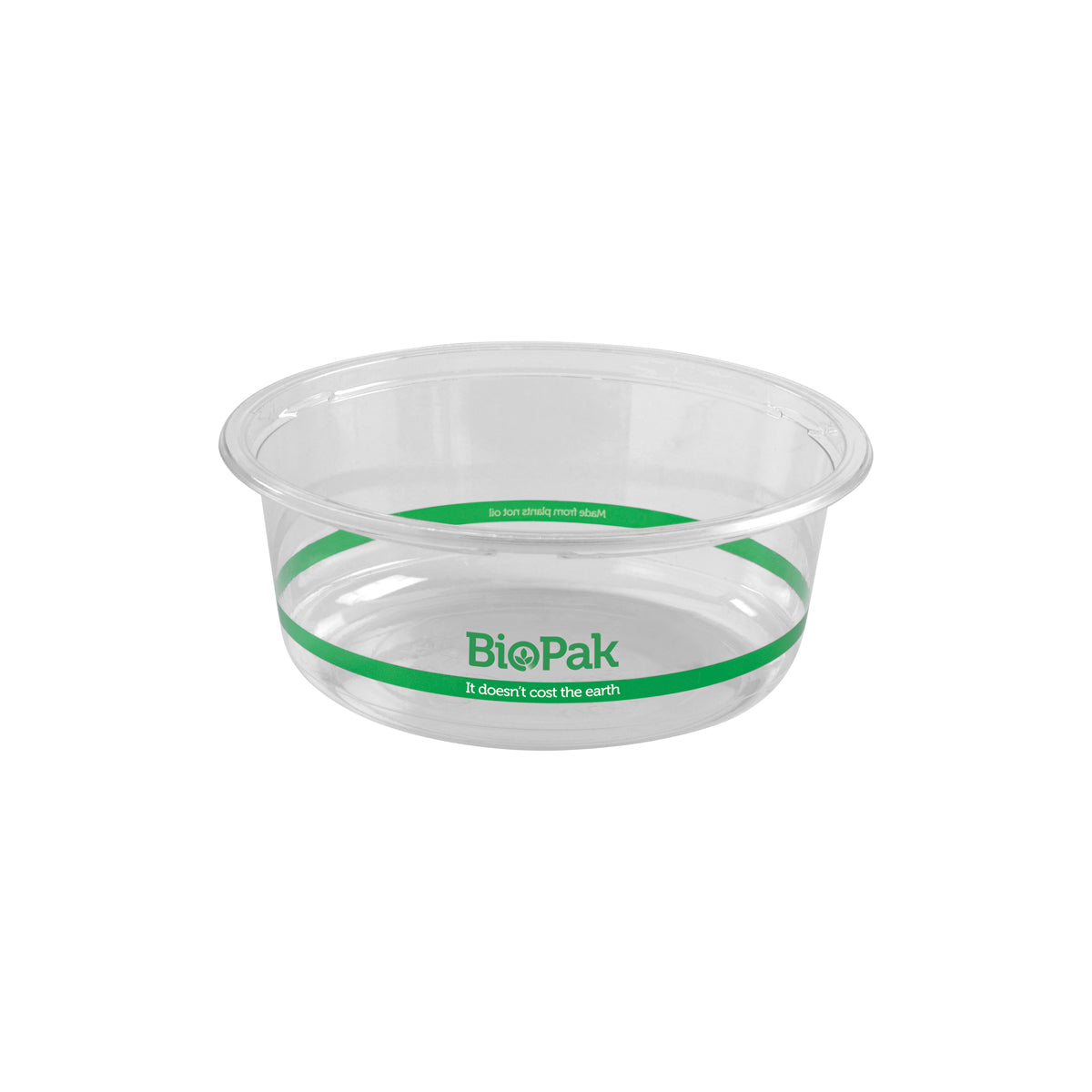 BP.P-600W BioPak Clear PLA Wide BioBowl 143x55mm / 600ml Globe Importers Adelaide Hospitality Supplies