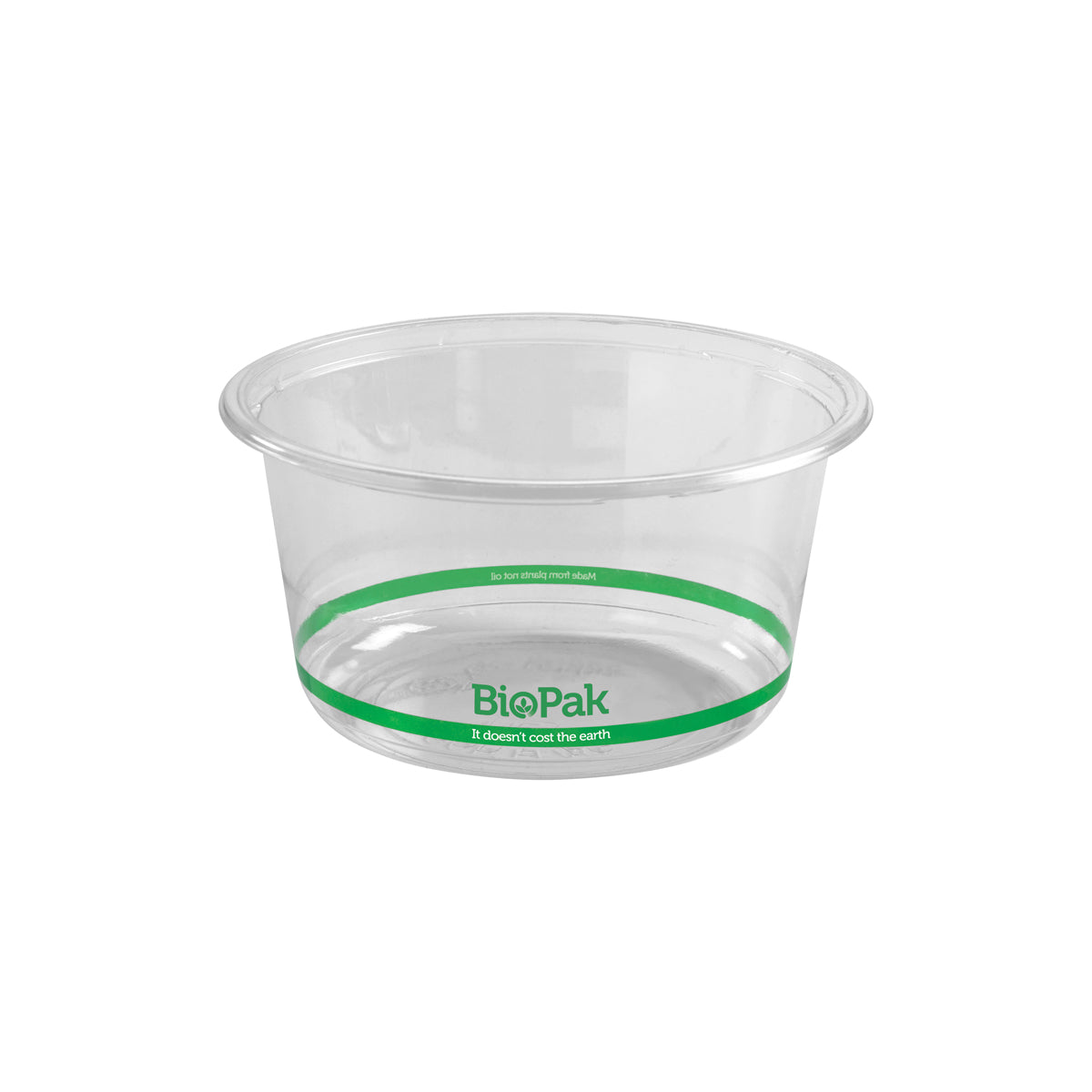 BP.P-700W BioPak Clear PLA Wide BioBowl 143x70mm / 700ml Globe Importers Adelaide Hospitality Supplies