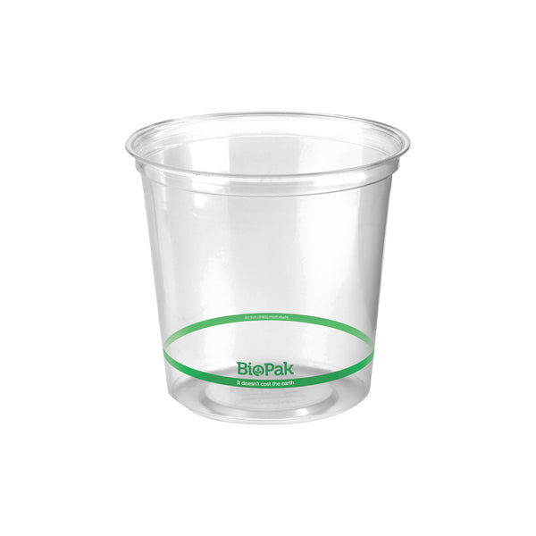 BP.P-700 BioPak Clear PLA BioBowl 121x110mm / 700ml Globe Importers Adelaide Hospitality Supplies