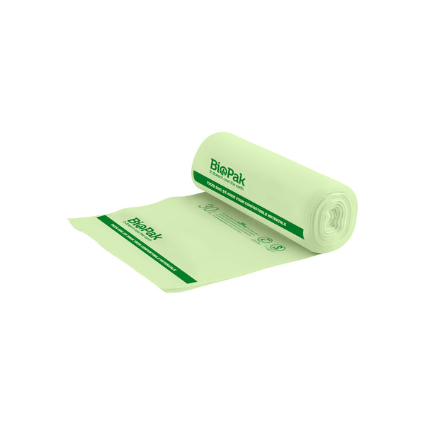 BP.PSB-C-0013 BioPak BioPlastic Bin Liner 30Lt Globe Importers Adelaide Hospitality Supplies