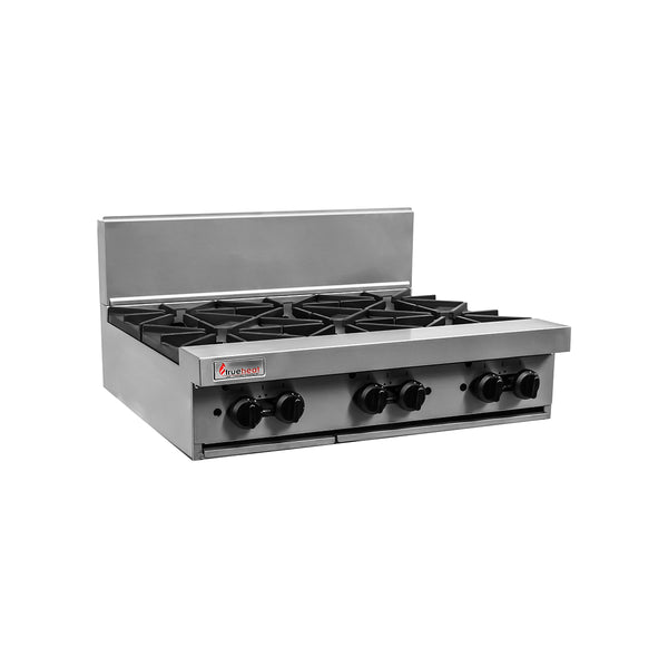 RCT9-6-NG Trueheat RC Series 6 Open Burners NG Globe Importers Adelaide Hospitality Supplies