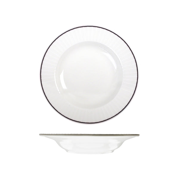 72.RHRDP26-BK RAK Harriette Round Bowl Wide Rim 260mm / 770ml Globe Importers Adelaide Hospitality Supplies