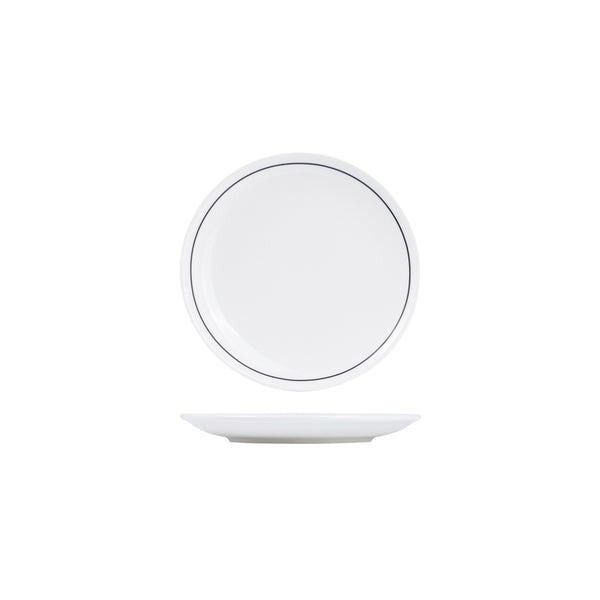 72.RPPR18-BK RAK Princeton Black Round Coupe Plate 180mm Globe Importers Adelaide Hospitality Supplies