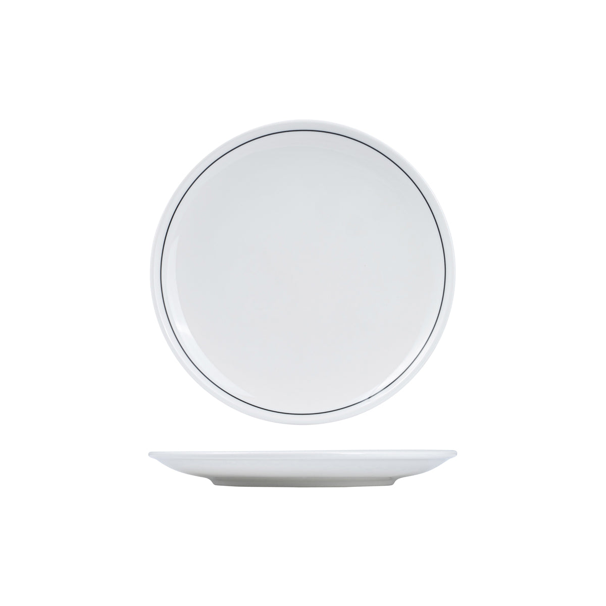 72.RPPR24-BK RAK Princeton Black Round Coupe Plate 240mm Globe Importers Adelaide Hospitality Supplies