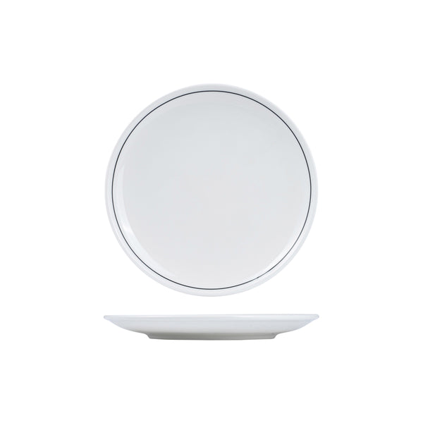 72.RPPR24-BK RAK Princeton Black Round Coupe Plate 240mm Globe Importers Adelaide Hospitality Supplies