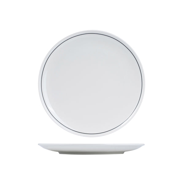 72.RPPR27-BK RAK Princeton Black Round Coupe Plate 270mm Globe Importers Adelaide Hospitality Supplies