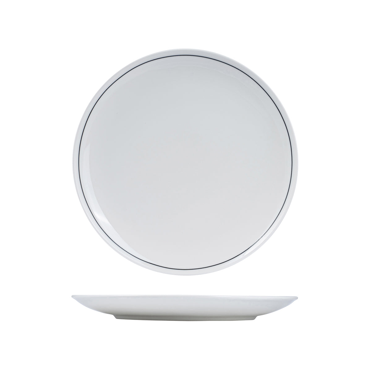 72.RPPR31-BK RAK Princeton Black Round Coupe Plate 310mm Globe Importers Adelaide Hospitality Supplies
