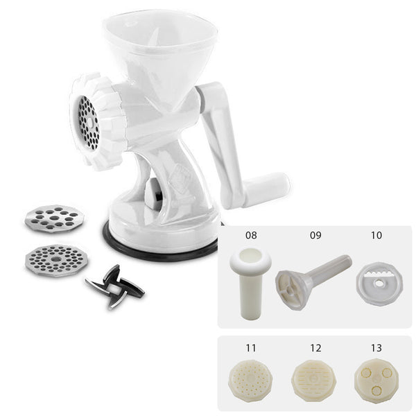 Regamonte Rigamonti Mincy Multi Function (3 Disc, 3 Pasta Dies, Plunger, Funnel ...