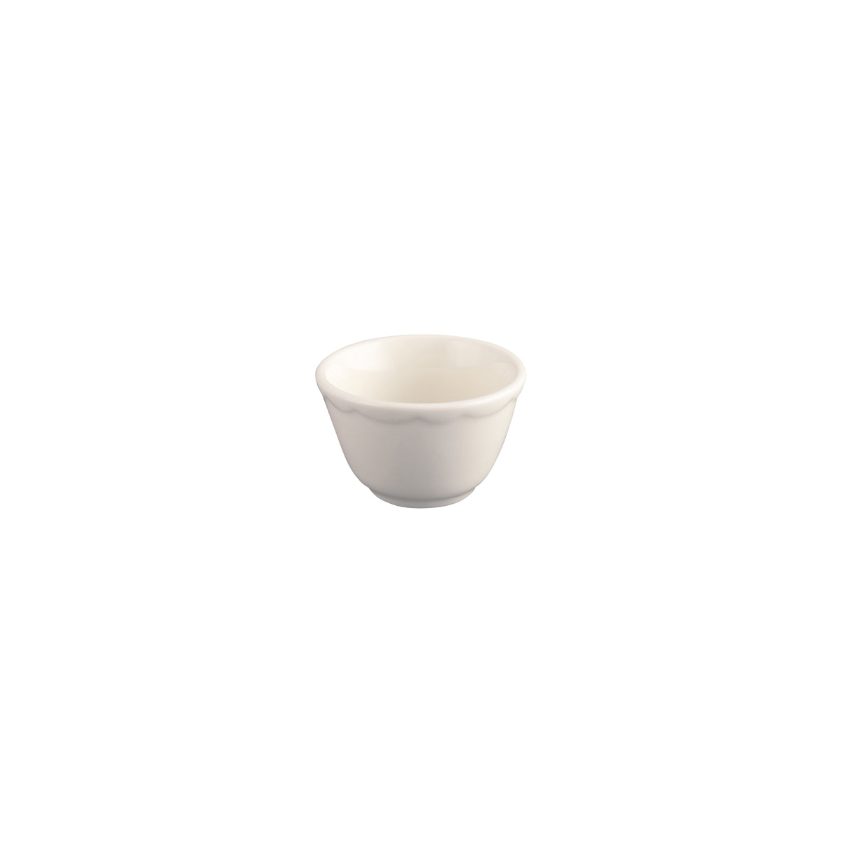 Tuxton Shell Bouillon Bowl with Scalloped Rim 98x66mm / 207ml