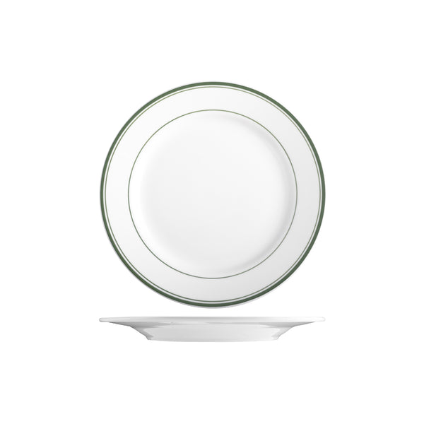 TX110116 Tuxton Green Bay Round Plate 244mm Globe Importers Adelaide Hospitality Supplies