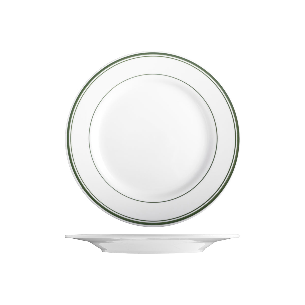 TX110118 Tuxton Green Bay Round Plate 266mm Globe Importers Adelaide Hospitality Supplies