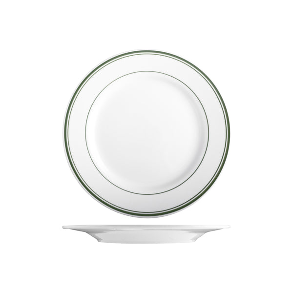 TX110118 Tuxton Green Bay Round Plate 266mm Globe Importers Adelaide Hospitality Supplies