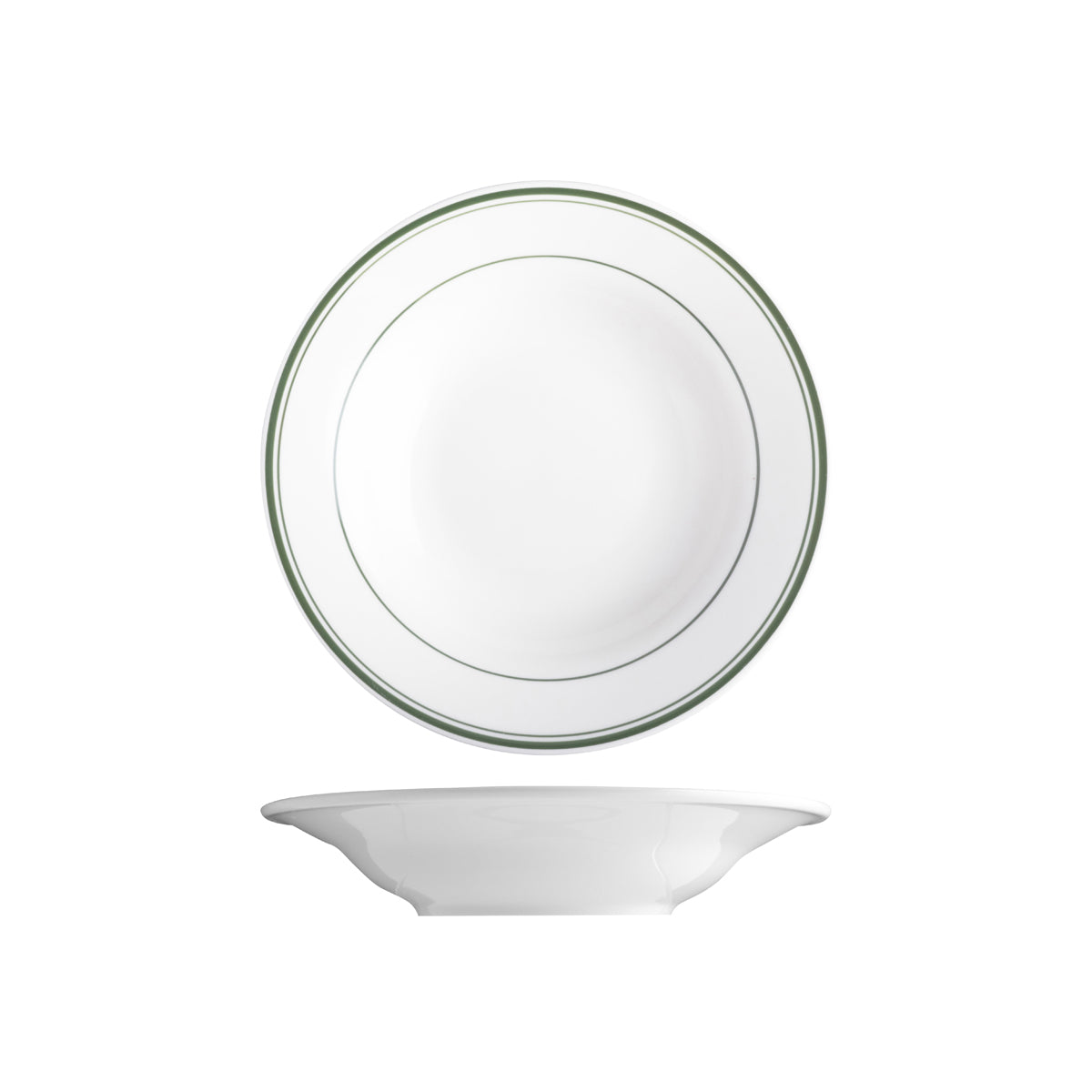 TX110160 Tuxton Green Bay Soup / Pasta Bowl 220mm / 266ml Globe Importers Adelaide Hospitality Supplies