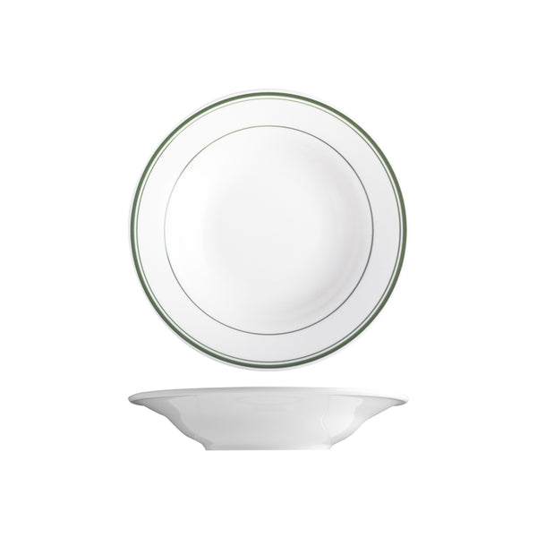 TX110160 Tuxton Green Bay Soup / Pasta Bowl 220mm / 266ml Globe Importers Adelaide Hospitality Supplies