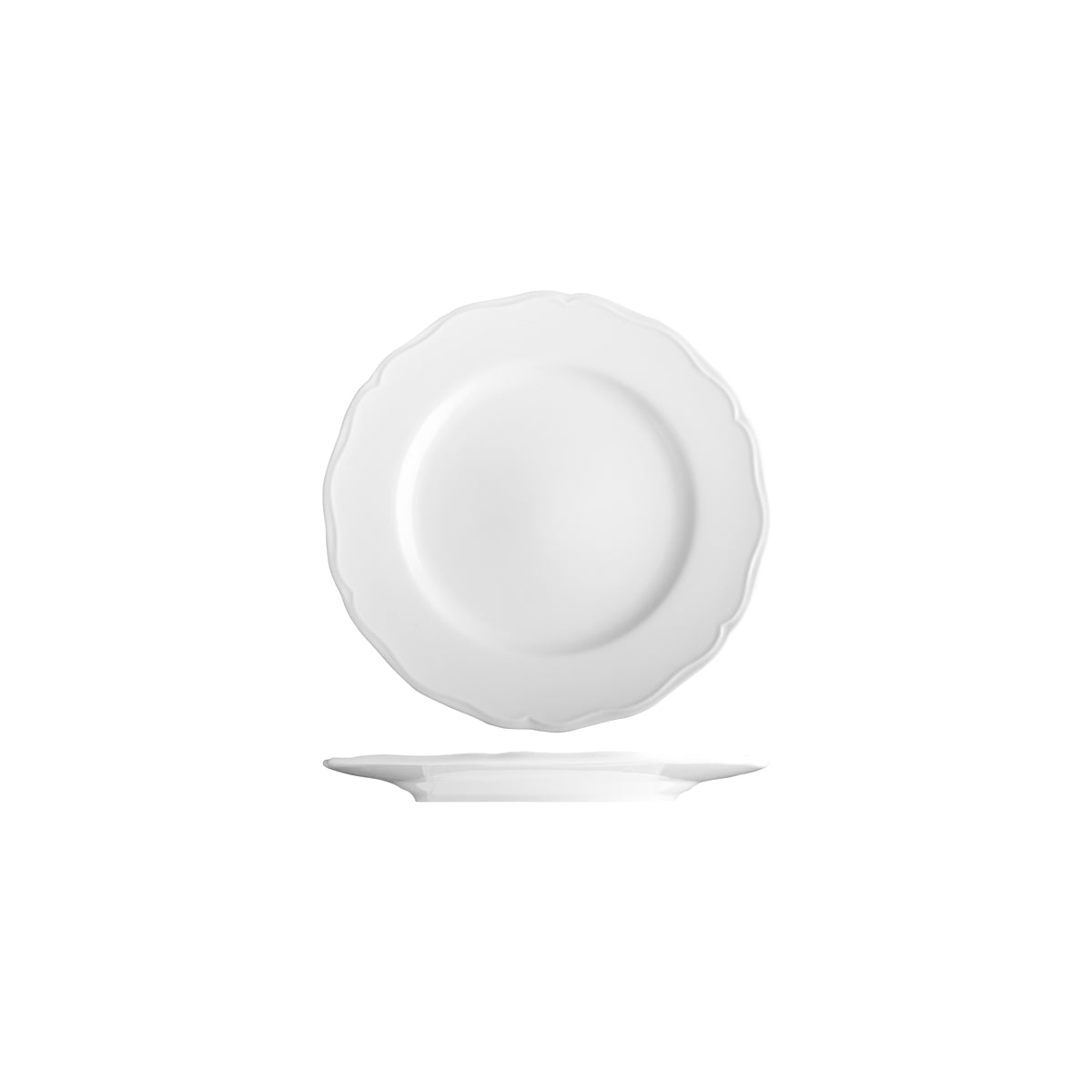 Tuxton Charleston Round Wide Rim Plate 166mm
