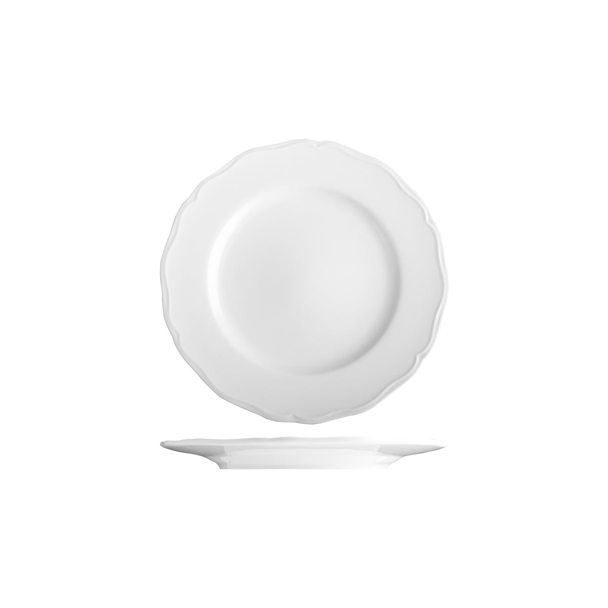Tuxton Charleston Round Wide Rim Plate 192mm