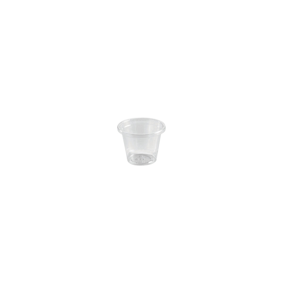 BP.U-30Y-HF BioPak Clear PLA Sauce Cup 44x33mm / 30ml Globe Importers Adelaide Hospitality Supplies