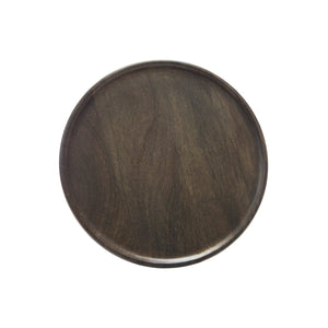 04940-T Chef Inox Round Serving Board - Dark Wood Globe Importers Adelaide Hospitality Suppliers