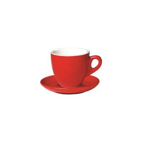 06.BELLY.CAP.RD Incafe Red Belly Cappuccino Cup Globe Importers Adelaide Hospitality Suppliers