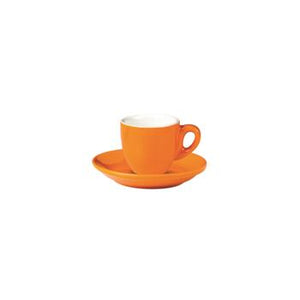 06.BELLY.ESP.OR Incafe Orange Belly Espresso Cup Globe Importers Adelaide Hospitality Suppliers