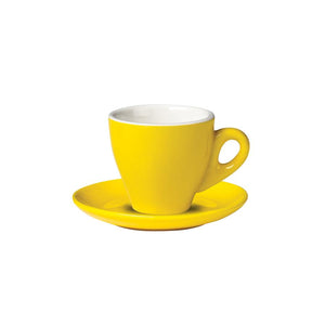 06.ESP.S.YL Incafe Yellow Espresso Saucer Globe Importers Adelaide Hospitality Suppliers