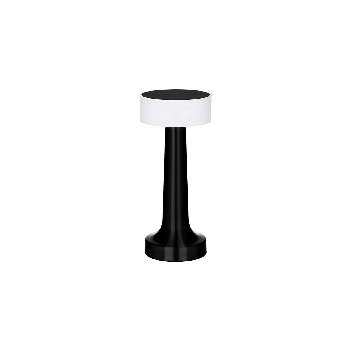 1000132 Tablekraft Ambience Aura Cordless LED Table Lamp Oxide Black 90x205mm Globe Importers Adelaide Hospitality Supplies