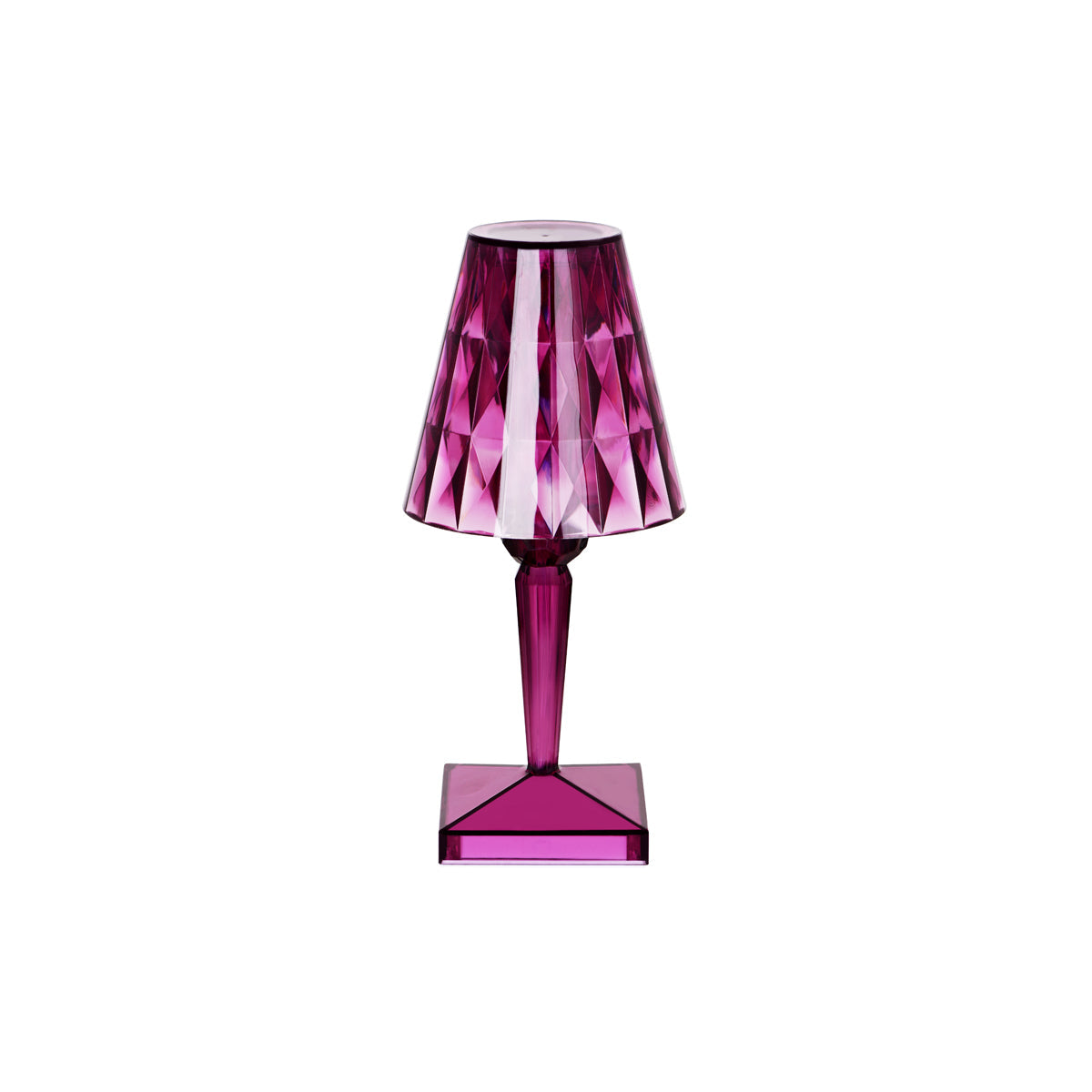 1000150 Tablekraft Ambience Crystal Cordless LED Table Lamp Purple 120x260mm Globe Importers Adelaide Hospitality Supplies