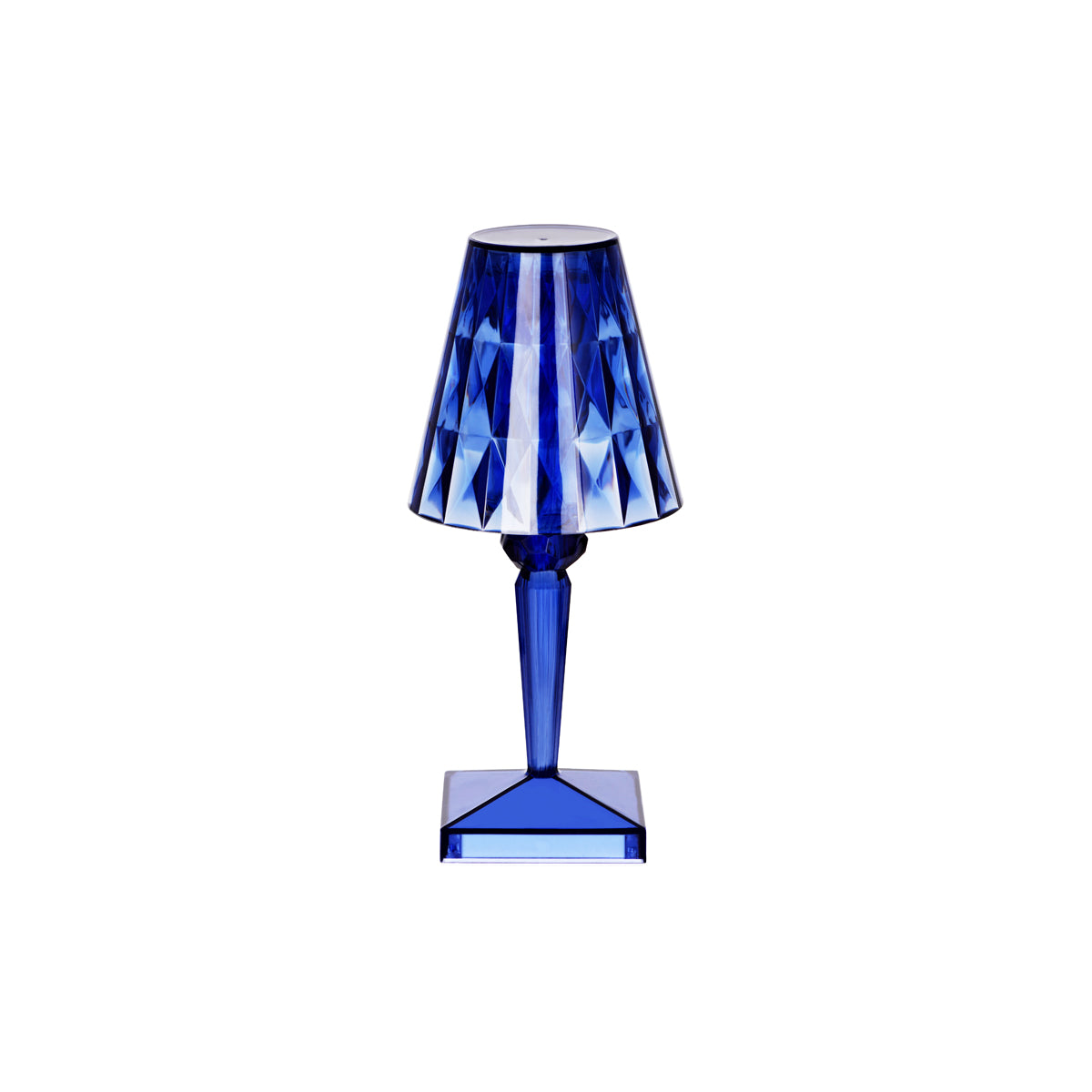 1000152 Tablekraft Ambience Crystal Cordless LED Table Lamp Blue Globe Importers Adelaide Hospitality Supplies
