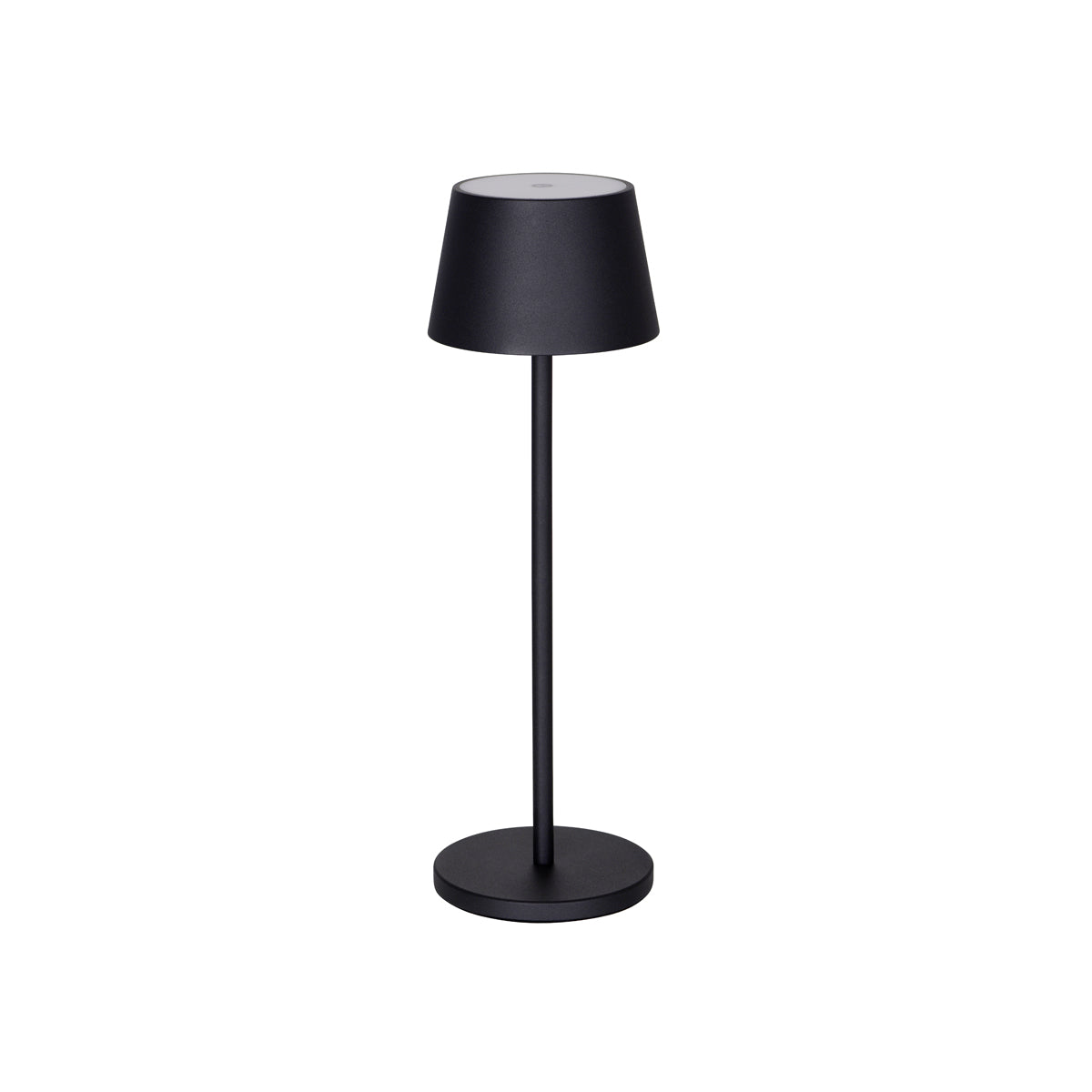 1000192 Tablekraft Ambience Amelia Cordless LED Table Lamp Oxide Black 110x350mm Globe Importers Adelaide Hospitality Supplies