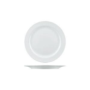 2202 Long Fine Arlington Round Plate Wide Rim Globe Importers Adelaide Hospitality Supplies