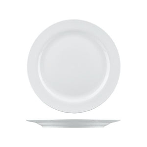 2207 Long Fine Arlington Round Plate Wide Rim Globe Importers Adelaide Hospitality Supplies