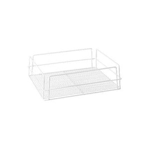 30602 Rectangular Glass Basket - White PVC Coated Globe Importers Adelaide Hospitality Supplies