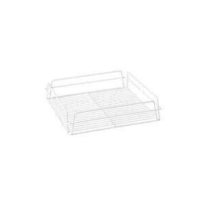 30605 Square Glass Basket - White PVC Coated Globe Importers Adelaide Hospitality Supplies