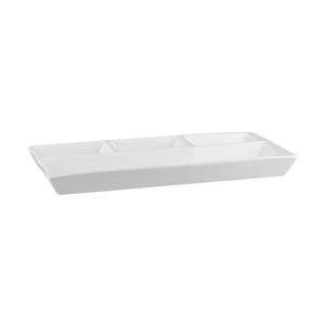 400.175 Long Fine Classicware Rectangular Platter With Compartments Globe Importers Adelaide Hospitality Supplies