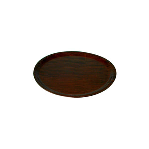 41333 Round Wood Tray - Mahogany Globe Importers Adelaide Hospitality Suppliers