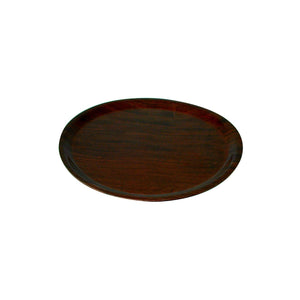 41337 Round Wood Tray - Mahogany Globe Importers Adelaide Hospitality Suppliers