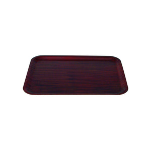 41347 Rectangular Wood Tray - Mahogany Globe Importers Adelaide Hospitality Suppliers