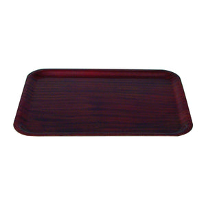 41360 Rectangular Wood Tray - Mahogany Globe Importers Adelaide Hospitality Suppliers