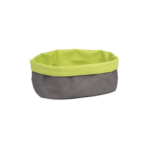 41645-L Oval Canvas Bag - Charcoal / Lime Globe Importers Adelaide Hospitality Suppliers