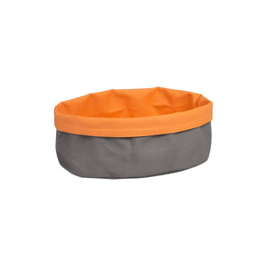 41645-O Oval Canvas Bag - Charcoal / Orange Globe Importers Adelaide Hospitality Suppliers