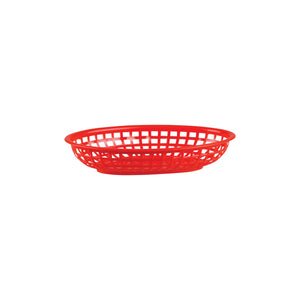 41800-R Oval Polypropylene Serving Basket - Red Globe Importers Adelaide Hospitality Suppliers