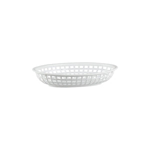 41800-W Oval Polypropylene Serving Basket - White Globe Importers Adelaide Hospitality Suppliers